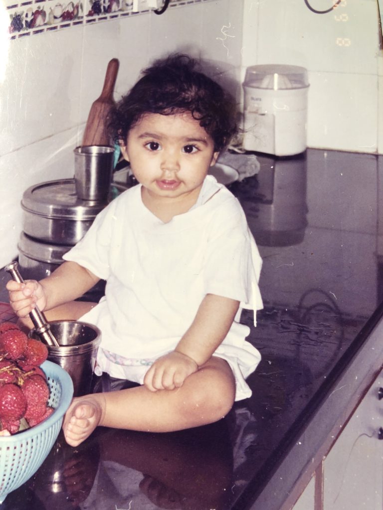 Pratha Nagpal in the kitchen.